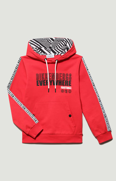 Boys hoodie sweatshirt | RED | Bikkembergs