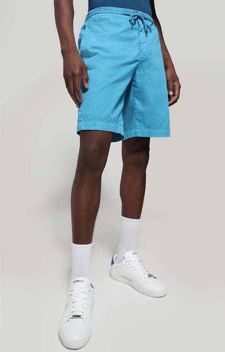 Mens shorts garment-dyed | LIGHT BLUE | Bikkembergs