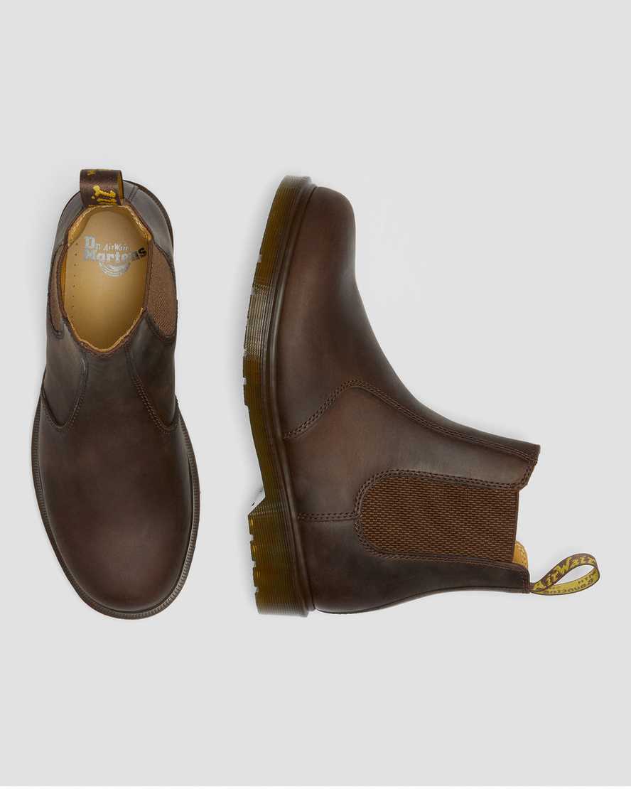 DR MARTENS 2976 Crazy Horse Leather Chelsea Boots