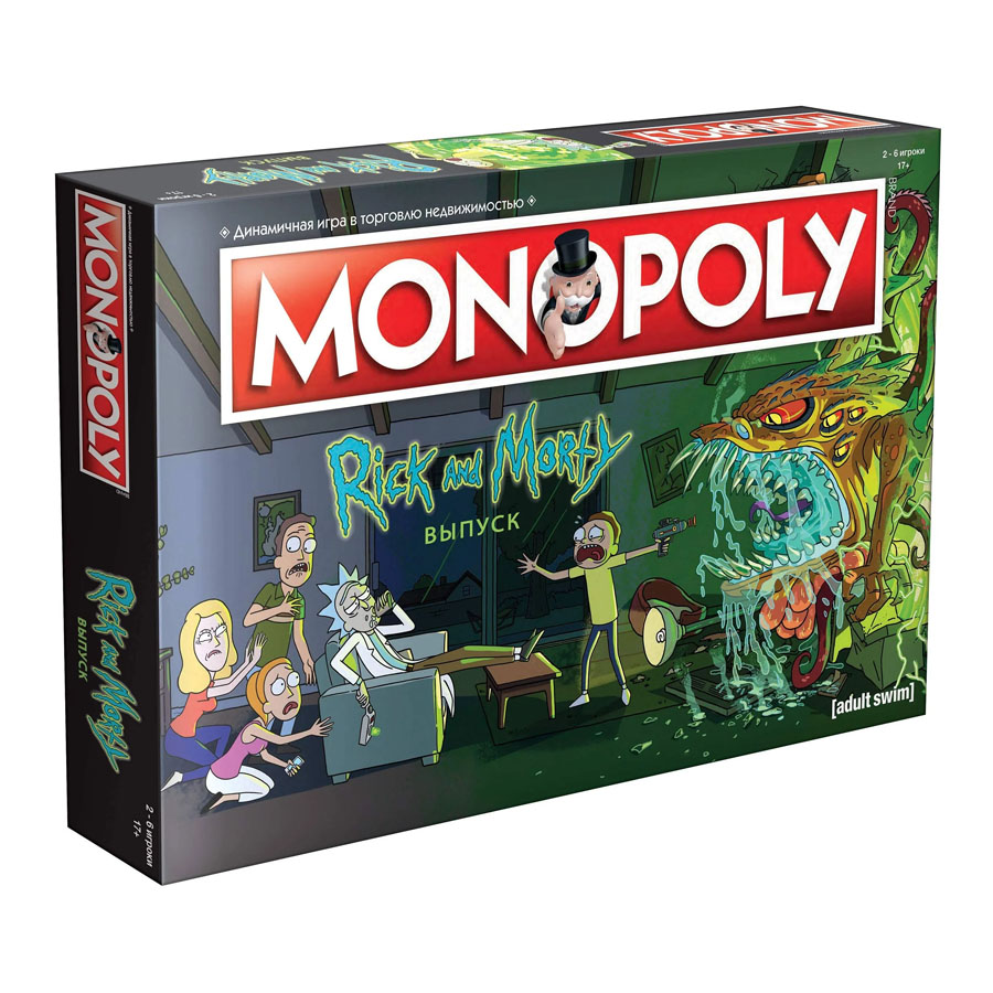 MONOPOLY Rick and Morty Рик и Морти Монополия Настольная Игра