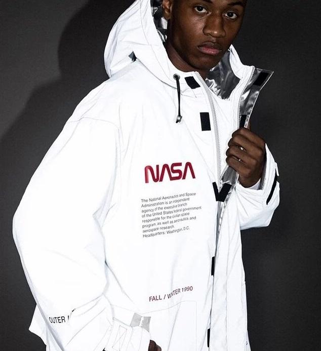 Дизайнерская Куртка Мужская Белая NASA