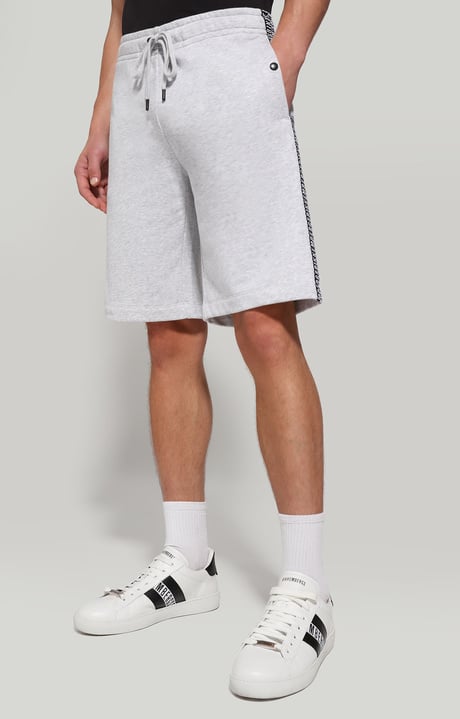Mens shorts with double tape | GREY | Bikkembergs