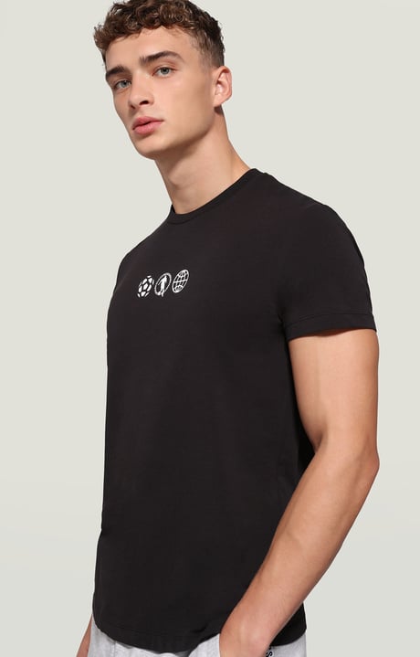 Mens print T-shirt | BLACK | Bikkembergs