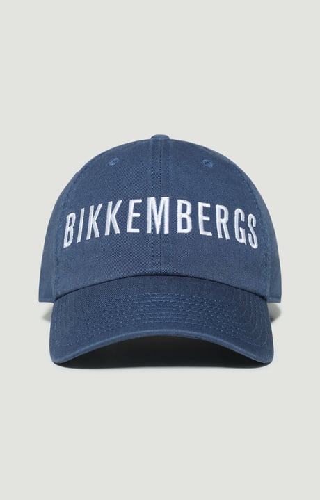 BASEBALL CAP WITH EMBROIDERY | BLUE | Bikkembergs