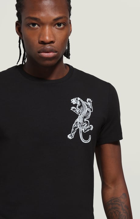 Mens embroidered T-shirt | BLACK | Bikkembergs