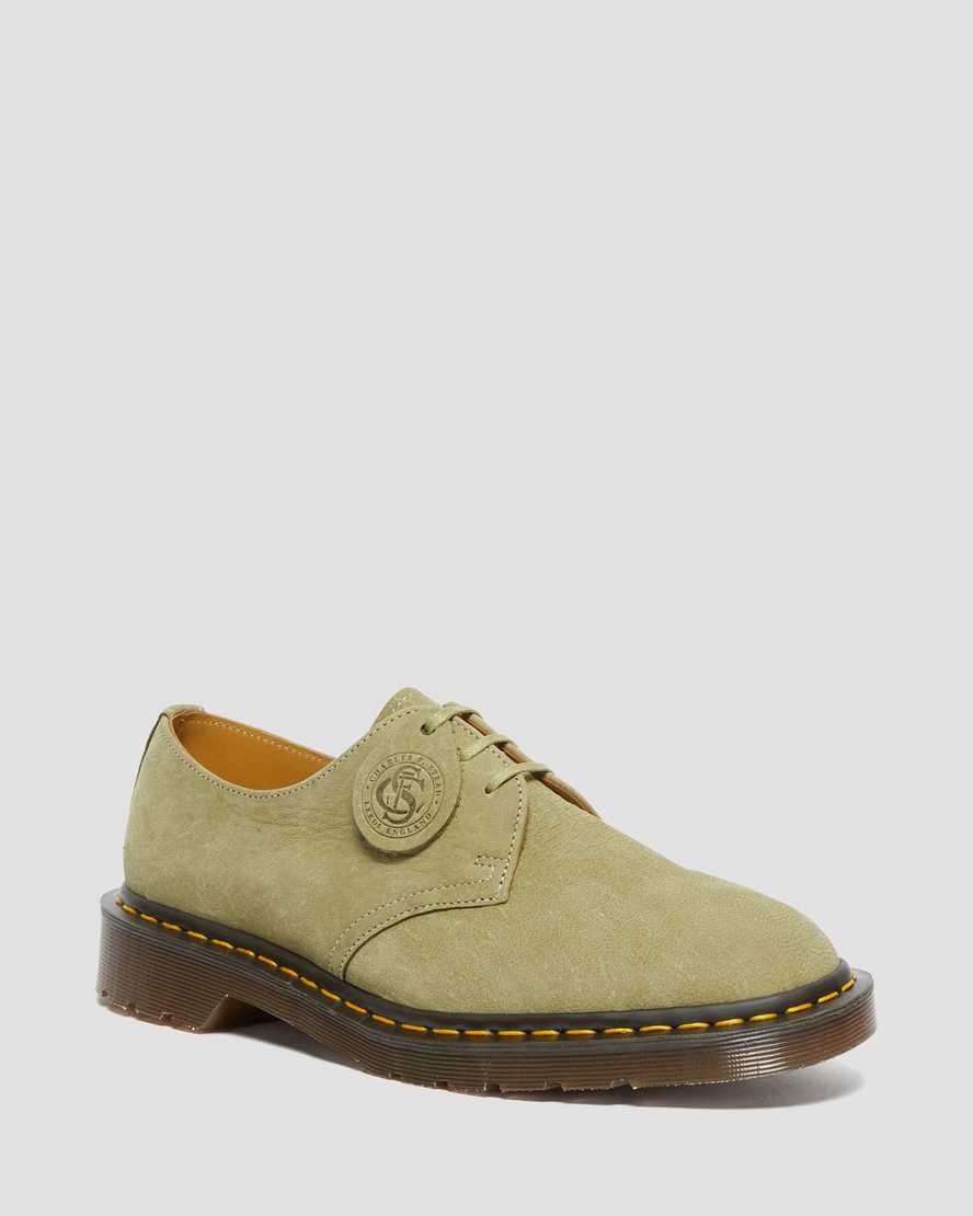 DR MARTENS 1461 Made in England Nubuck Leather Oxford Shoes