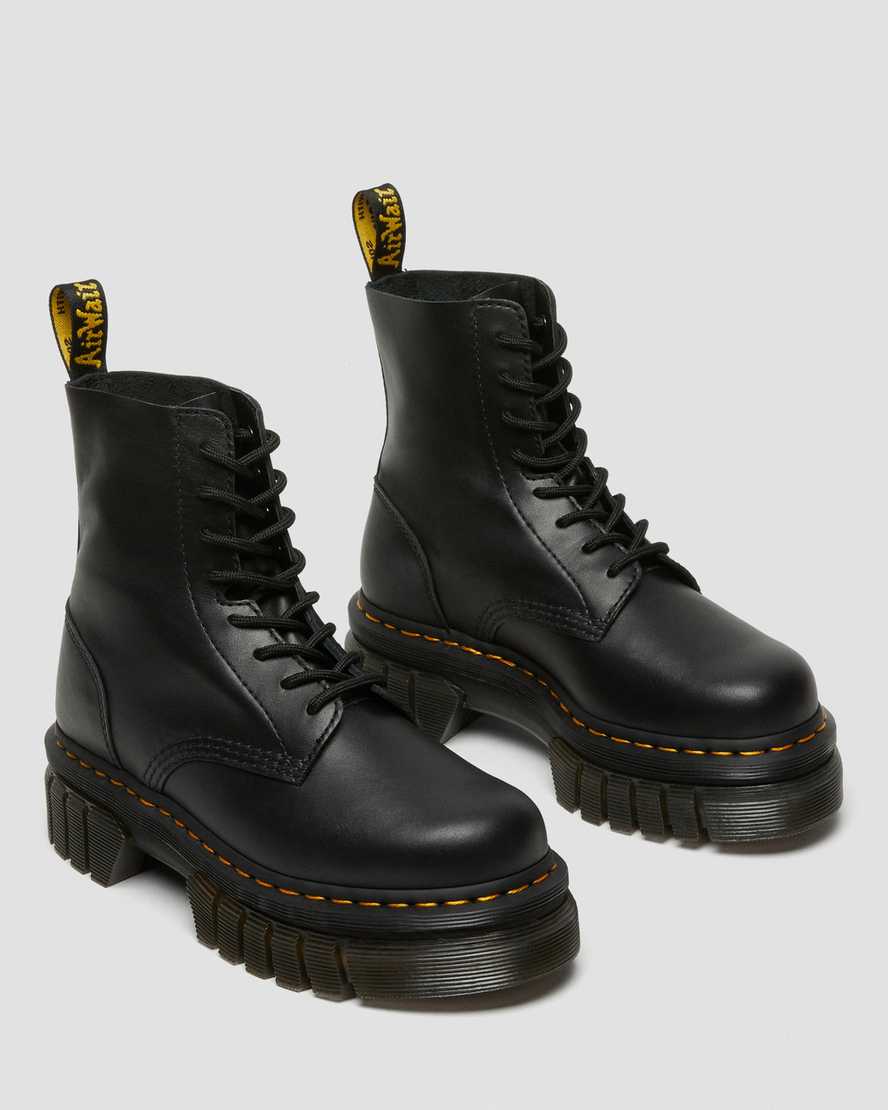 DR MARTENS Audrick Nappa Leather Platform Ankle Boots