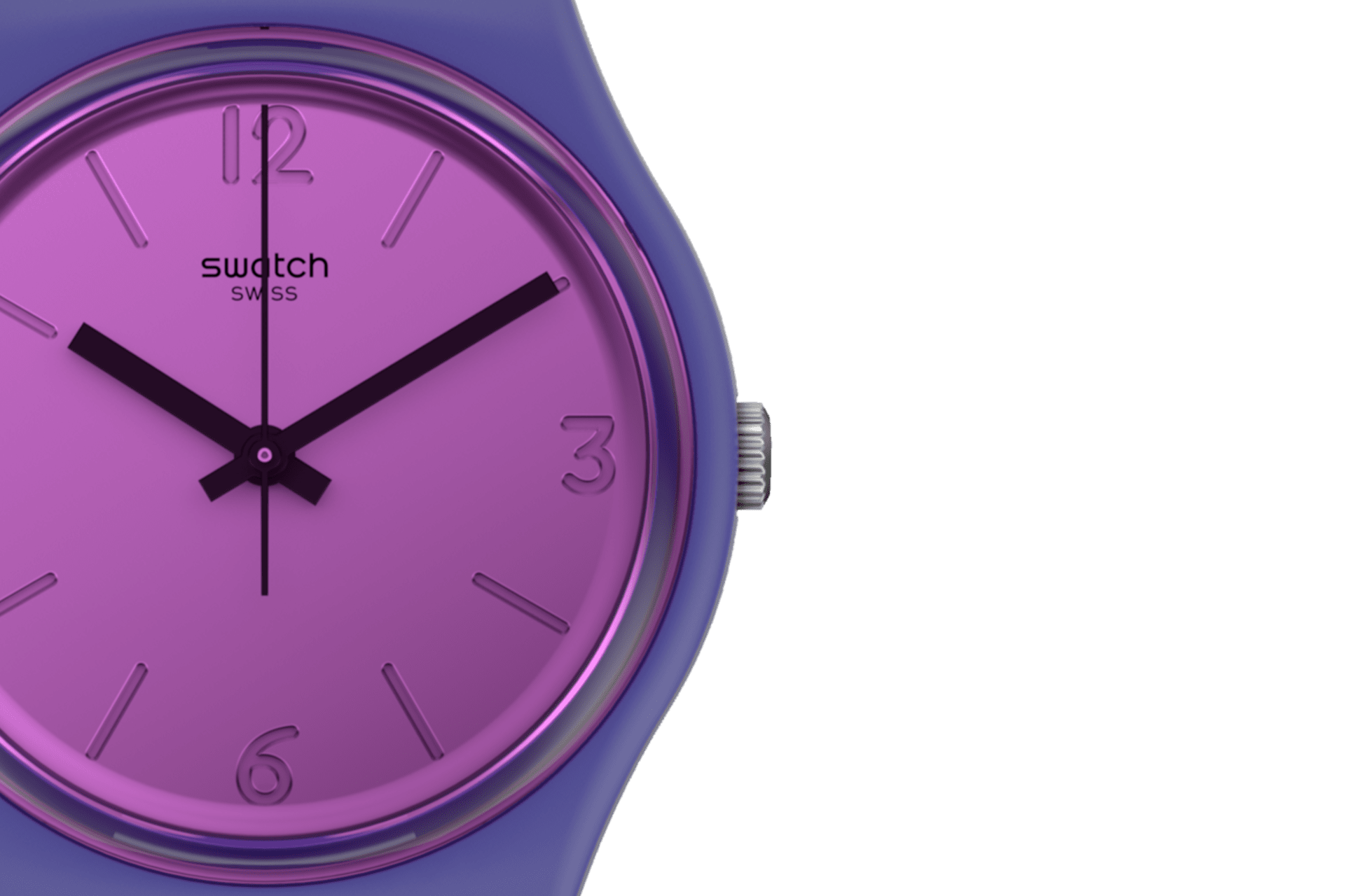 Наручные Часы Swatch MOOD BOOST MONTHLY DROPS Фиолетовые
