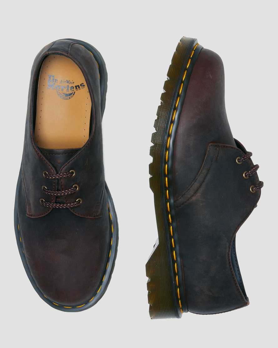 DR MARTENS 1461 Waxed Full Grain Leather Oxford Shoes