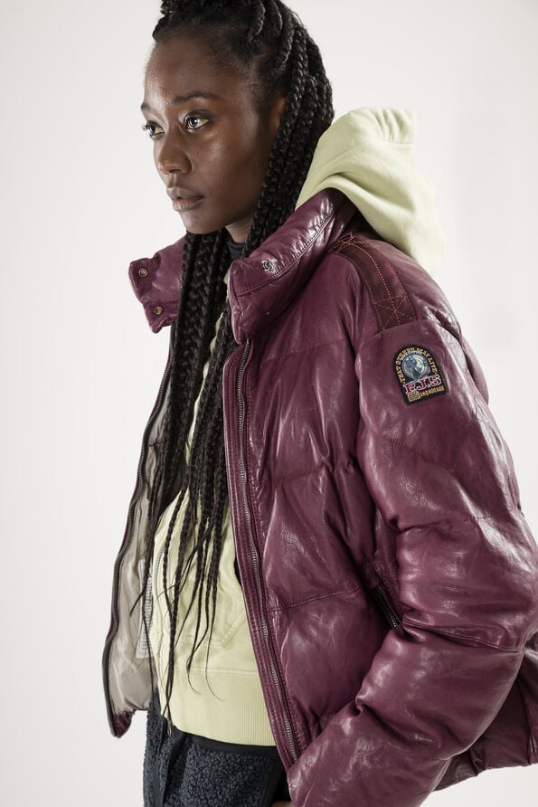 PIA LEATHER Кожаная куртка цвета DEEP ORCHID для Женщин | Parajumpers®