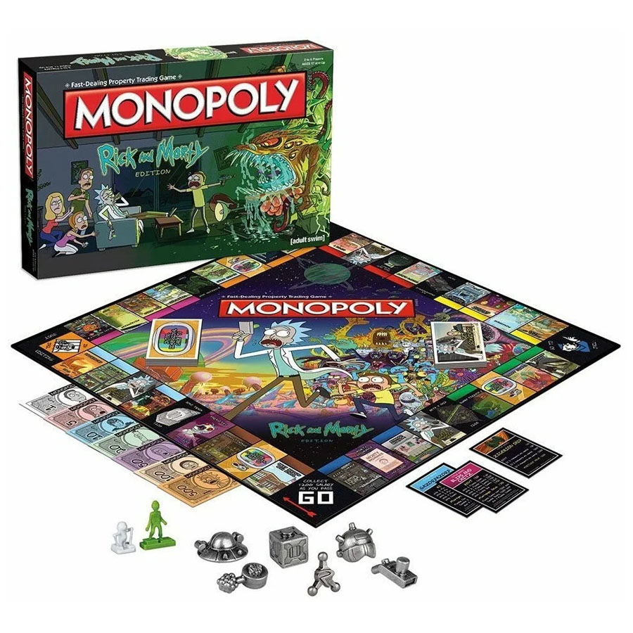 MONOPOLY Rick and Morty Рик и Морти Монополия Настольная Игра