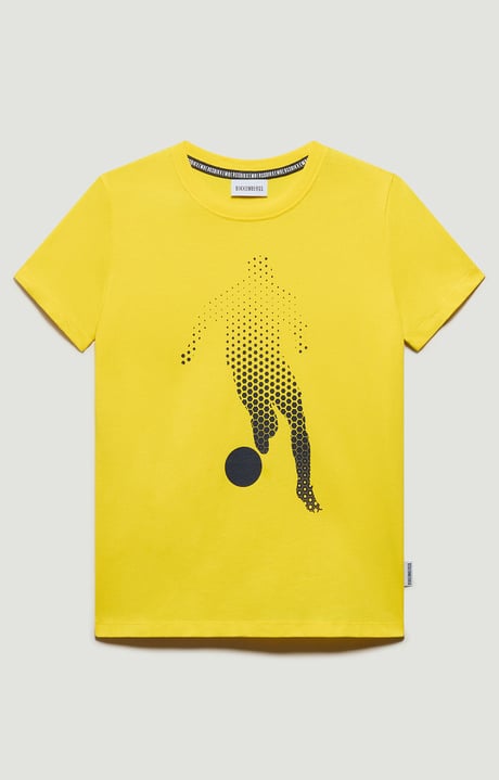 Boys T-shirt - soccer print | YELLOW | Bikkembergs