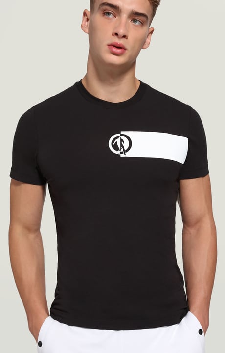 Mens T-shirt front/back print | BLACK | Bikkembergs