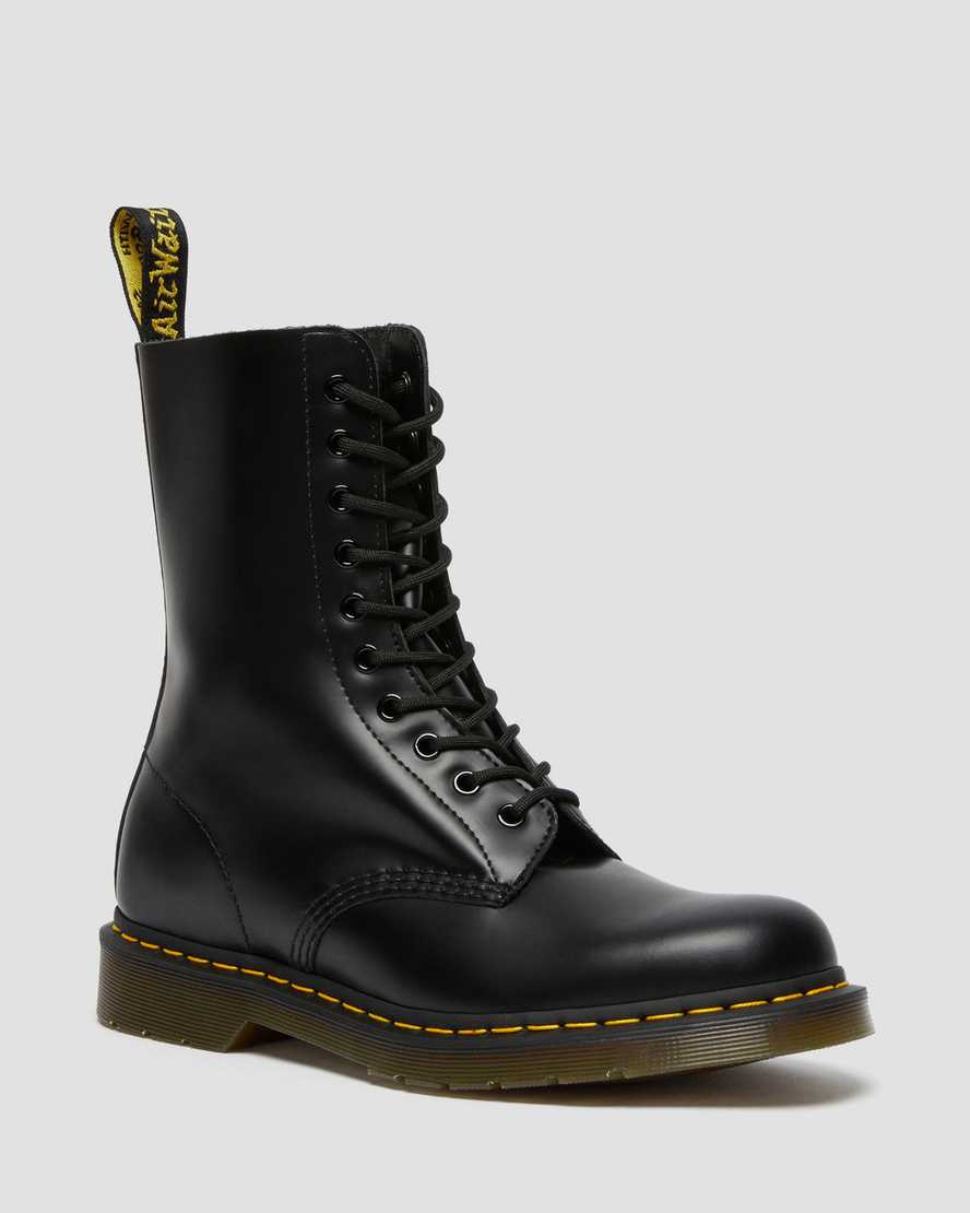 DR MARTENS 1490 Smooth Leather Mid Calf Boots