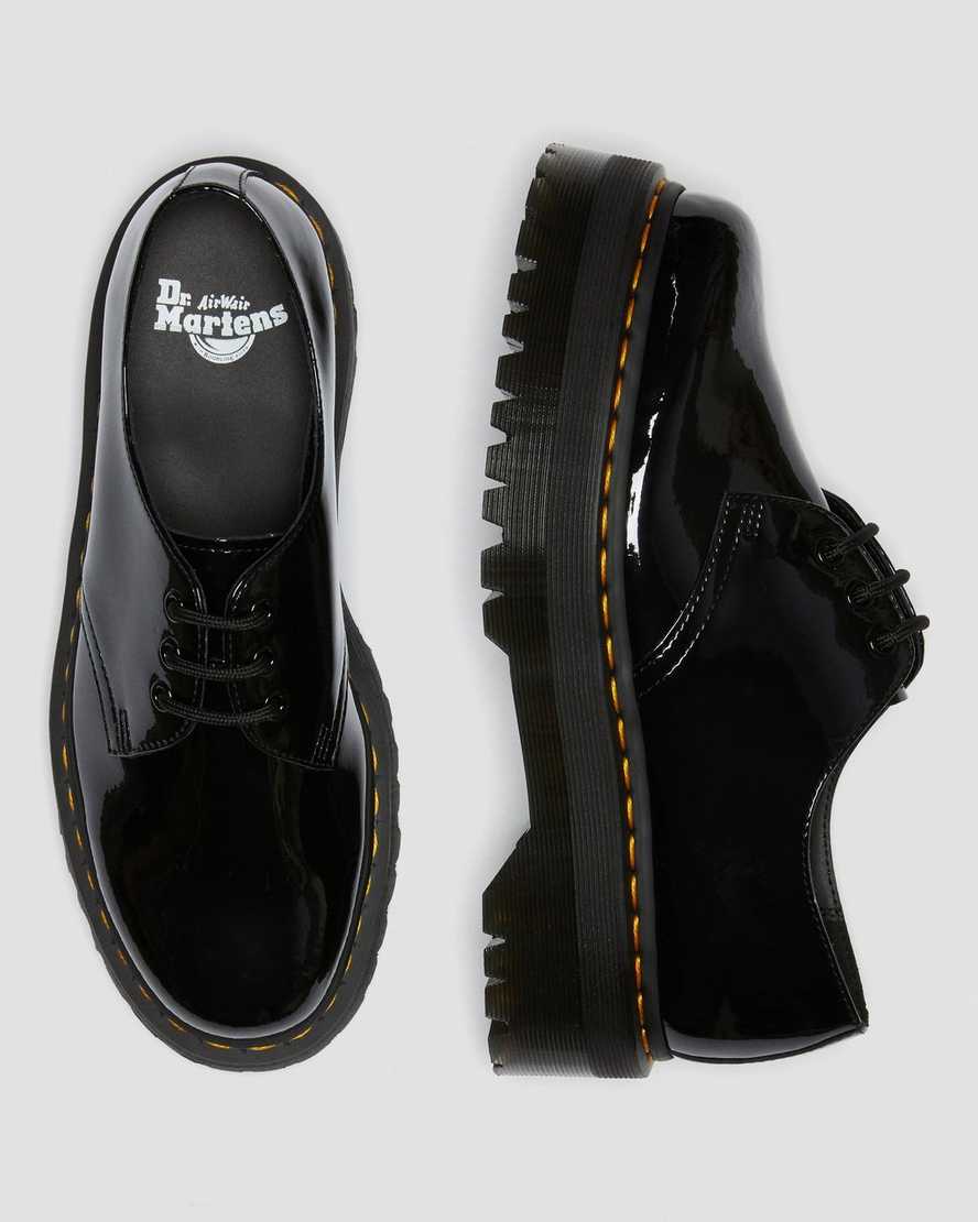 DR MARTENS 1461 Patent Leather Platform Oxford Shoes