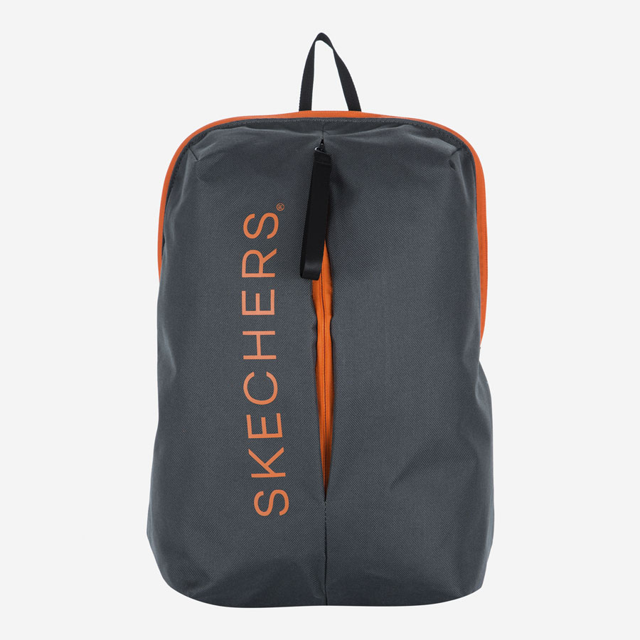 Рюкзак Skechers Серый с Оранжевой Молнией