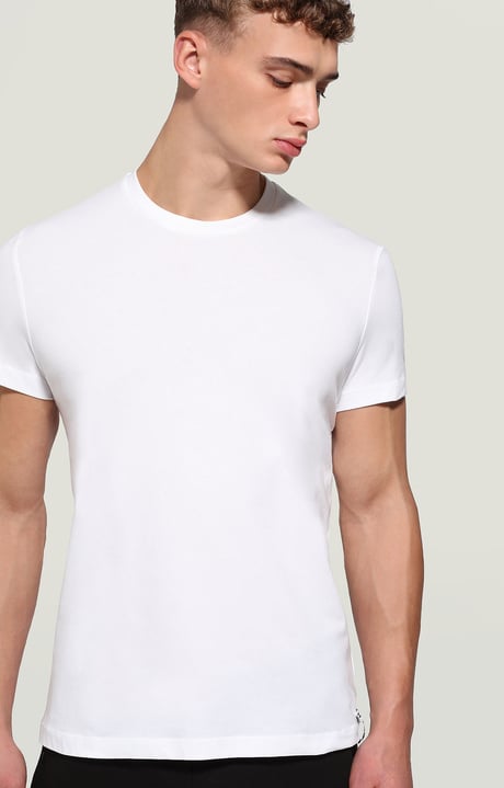 Mens T-shirt optical print | WHITE | Bikkembergs