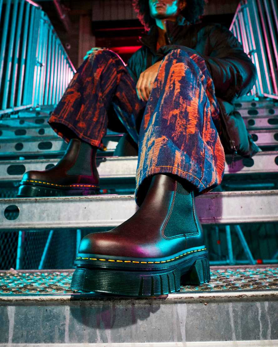 DR MARTENS Audrick Brando Leather Platform Chelsea Boots