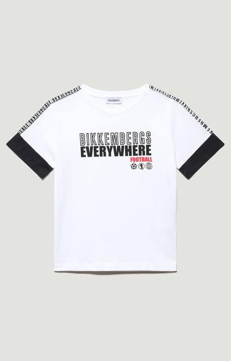 Boys T-shirt - soccer print | WHITE | Bikkembergs