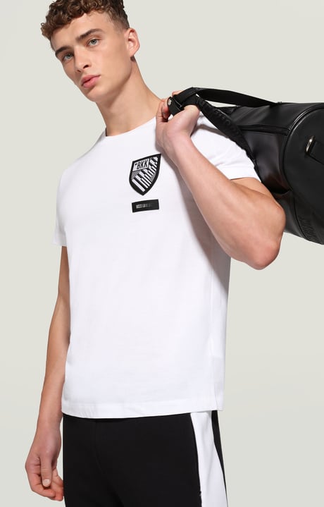 Mens T-shirt with patch | WHITE | Bikkembergs