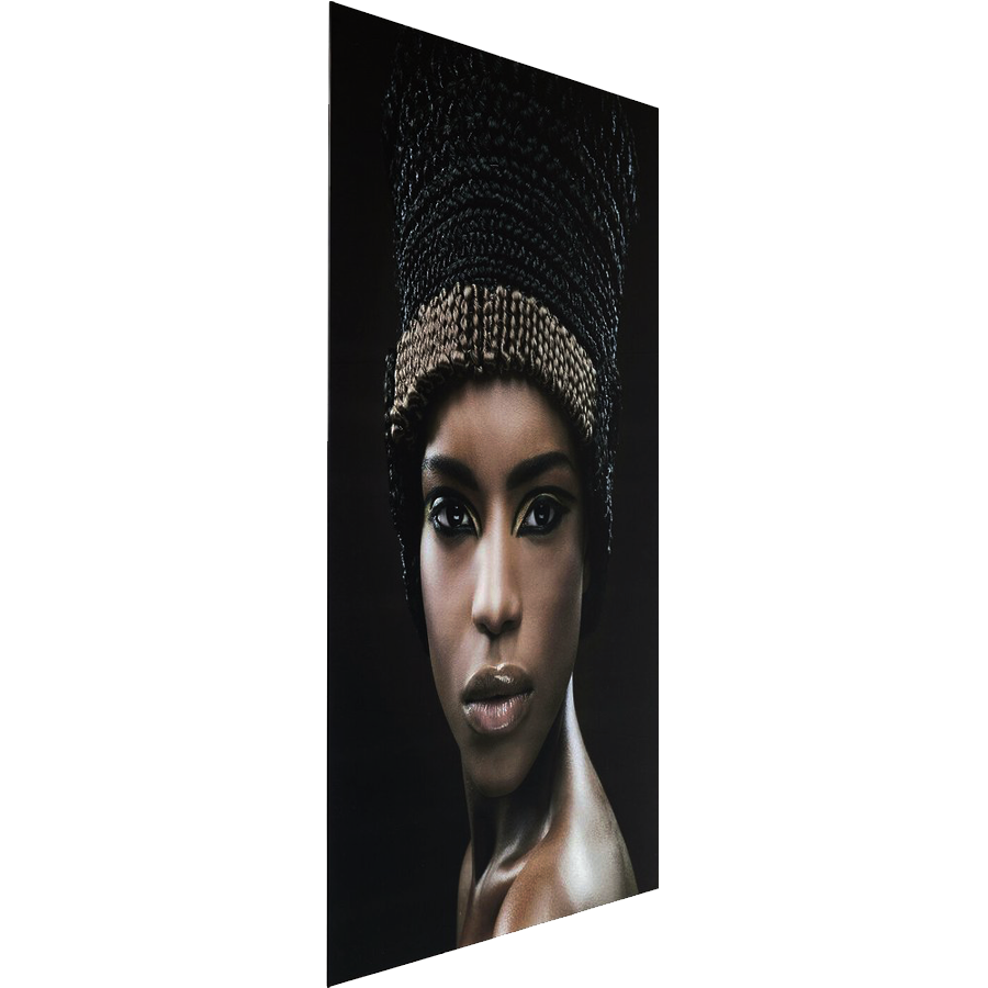 Картина Чёрная Царица на Закалённом Стекле 100 x 150 см