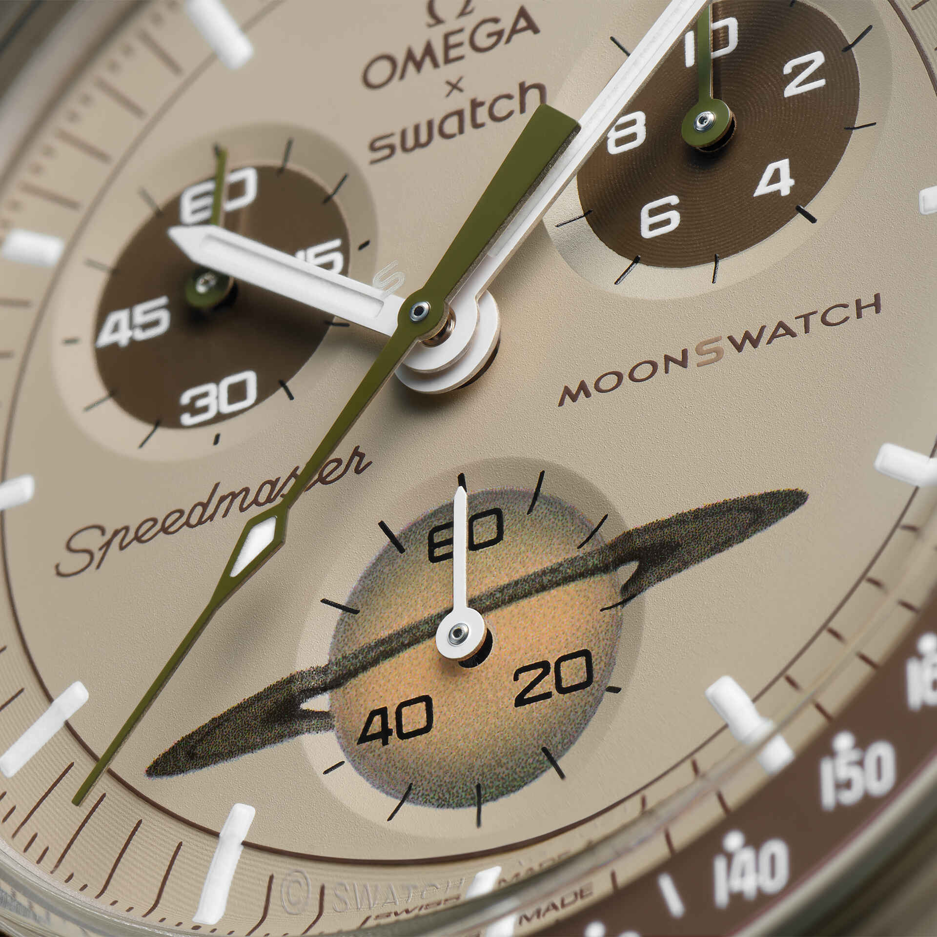 Наручные Часы Swatch MISSION TO SATURN BIOCERAMIC MOONSWATCH Omega Speedmaster
