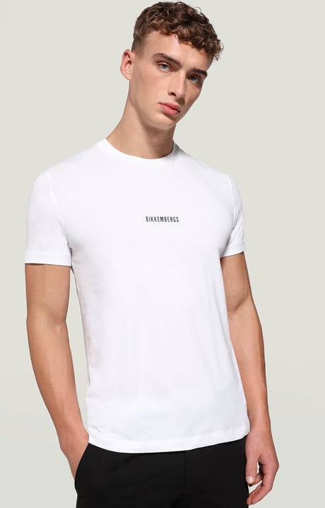 Mens T-shirt front/back print | WHITE | Bikkembergs
